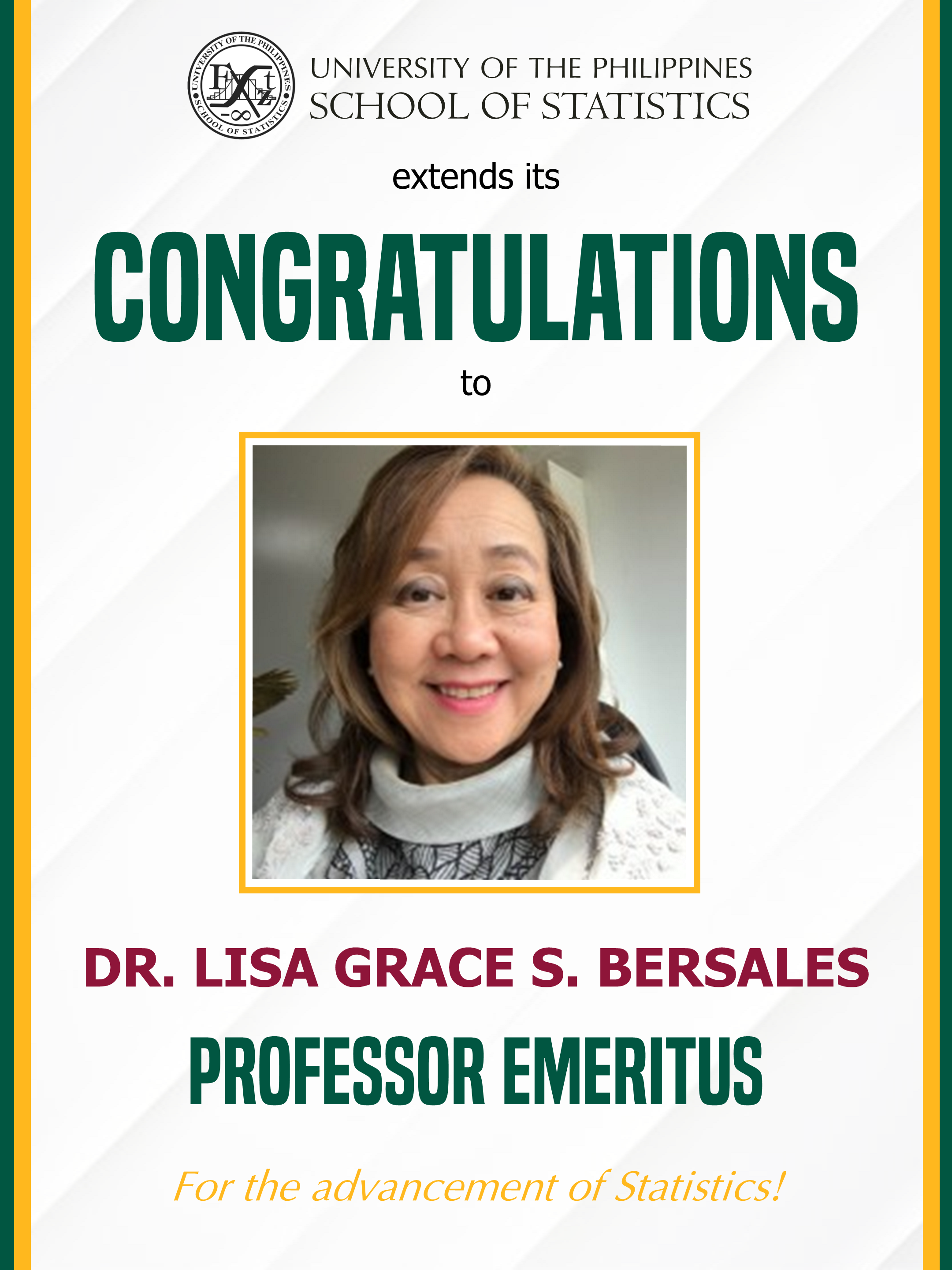Image for Dr. Lisa Bersales is awarded Professor Emeritus of UP